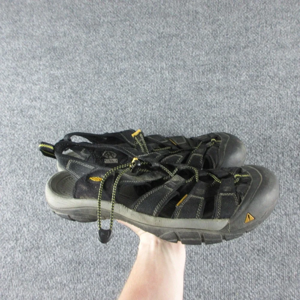 Keen Sandals Mens Size 13 Black Webbing Closed Toe Water Hiking Trail Outdoor